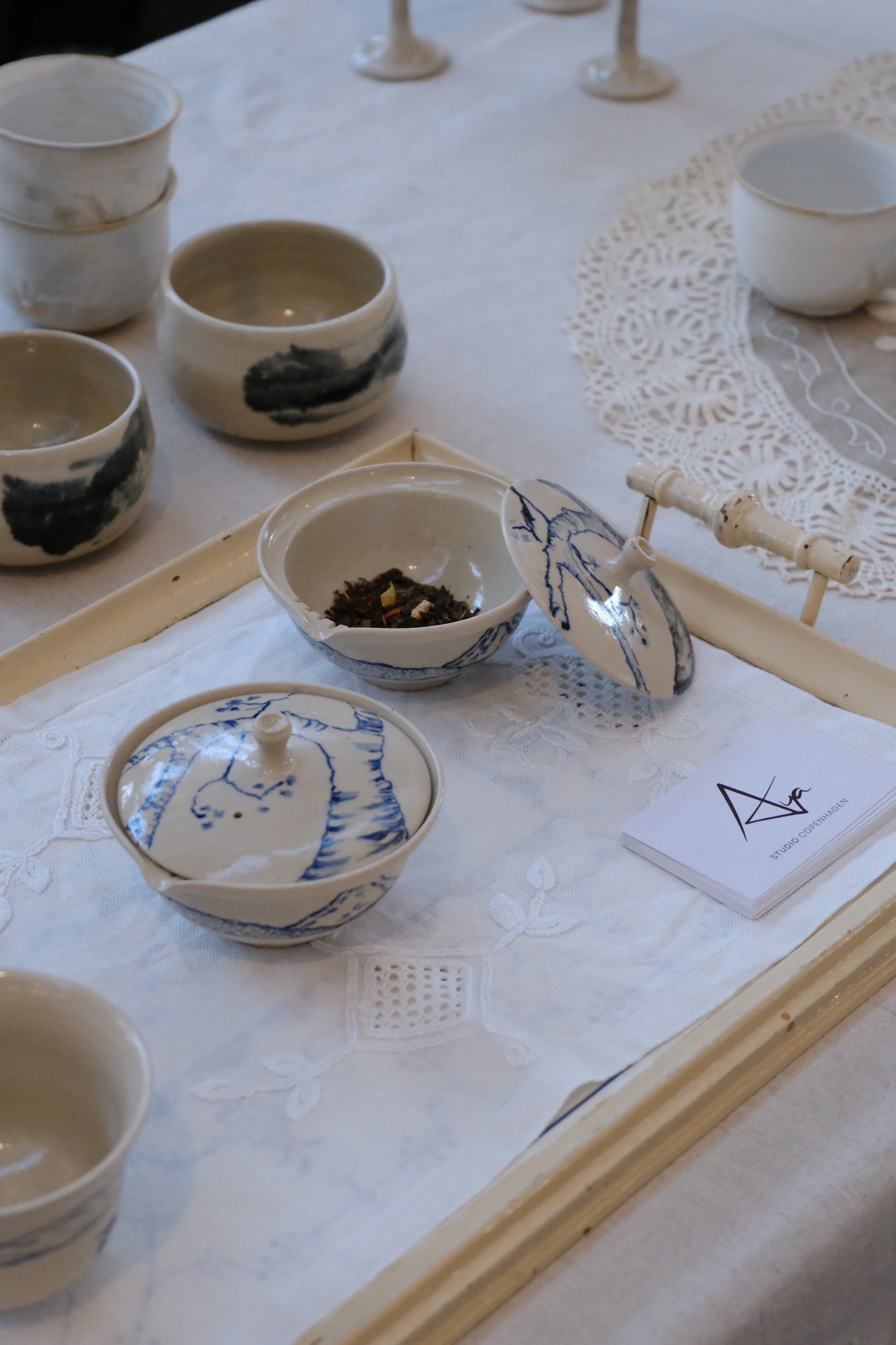 Håndmalet Sakura Shiboridashi