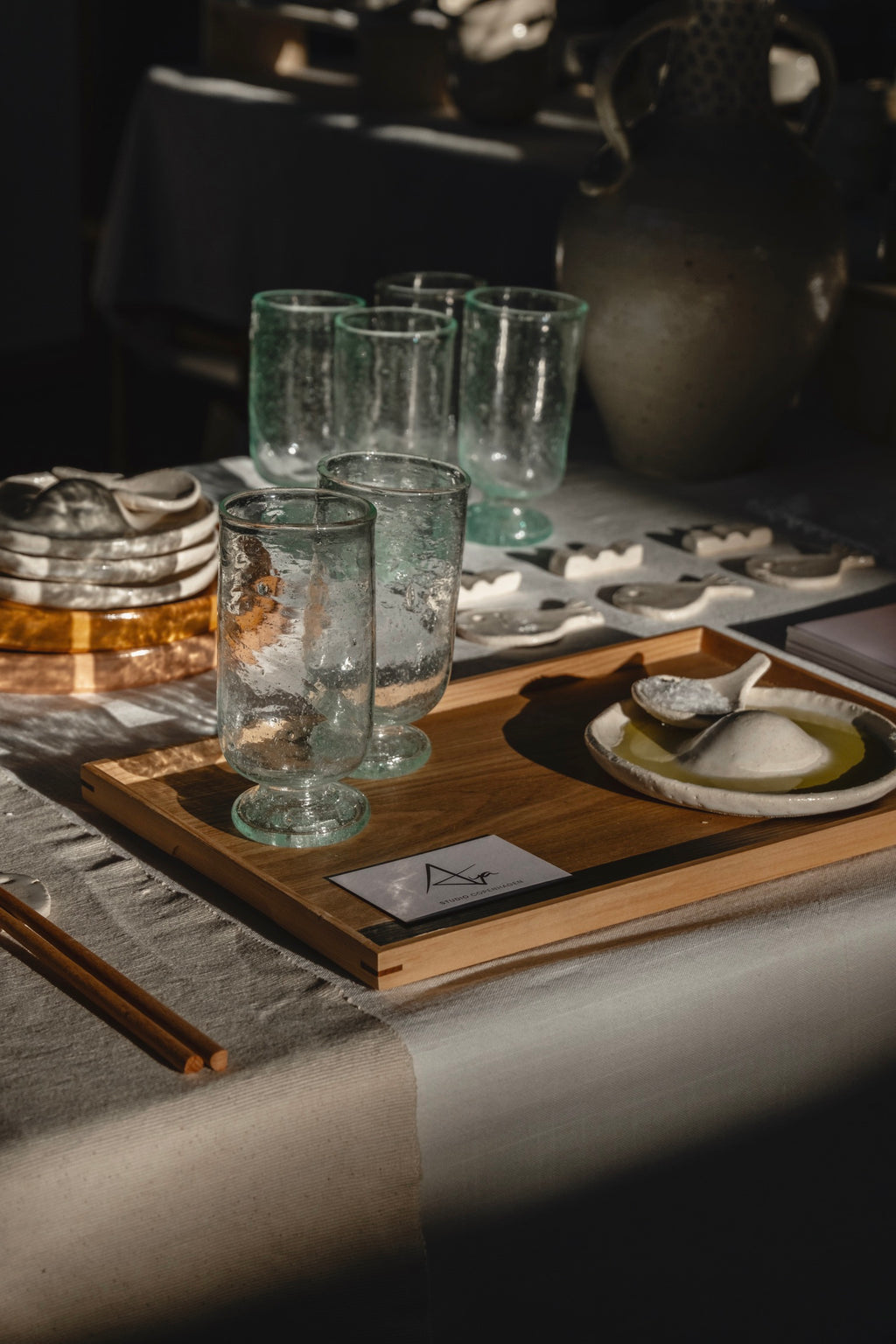 Drikkeglas mundblæst