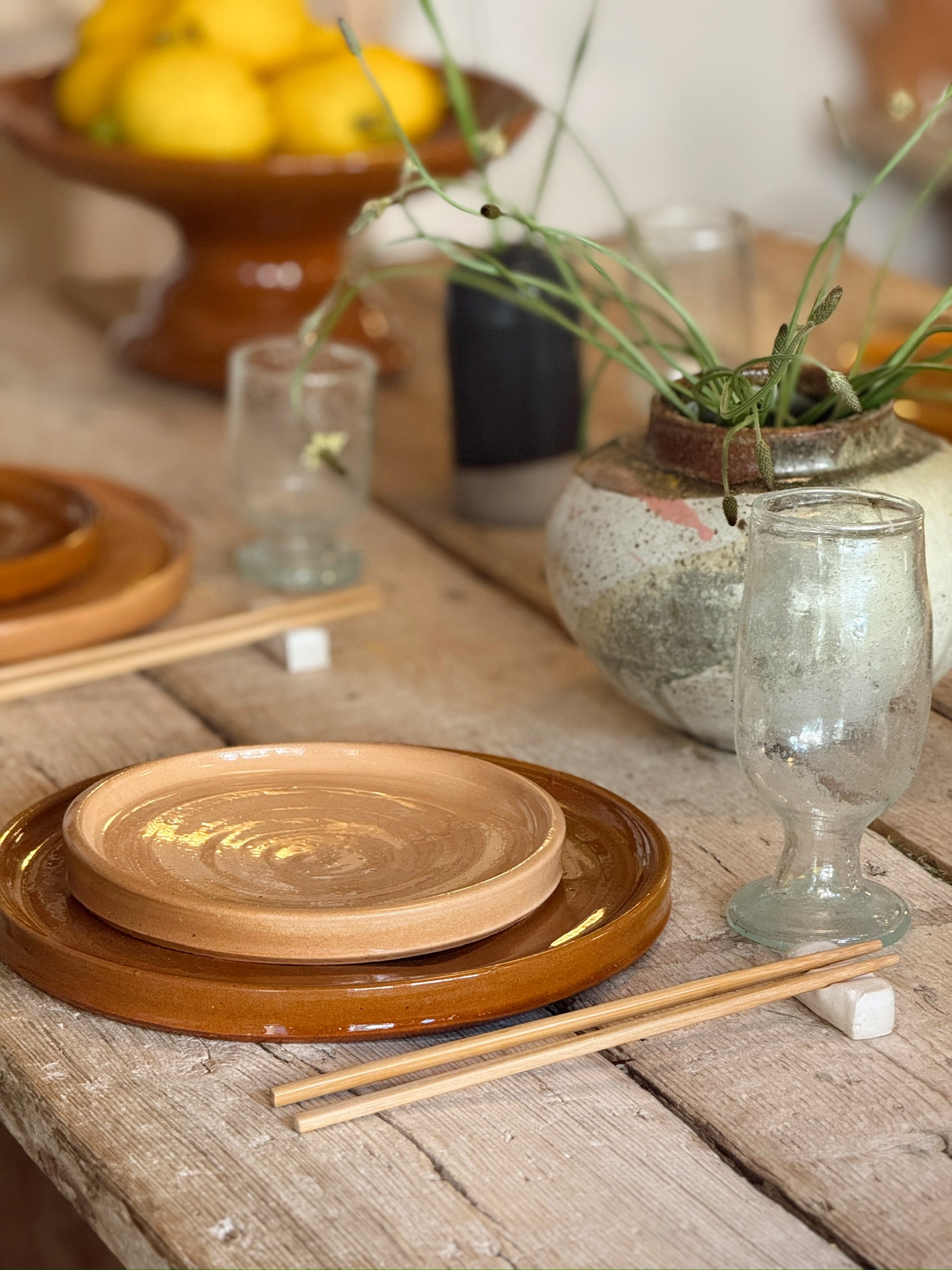 Terrakotta Middagstallerken - Ø28